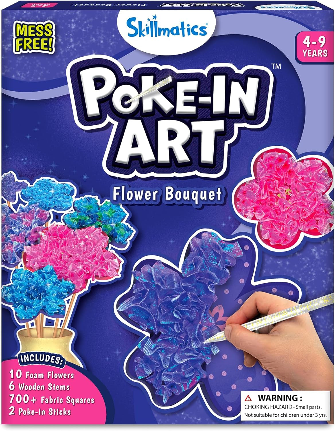 Poke-In Art - Magical Princesses, Mess-Free Fun for Kids, DIY Wood Craft Kits, Creative Activity, Gifts for Girls & Boys Ages 4, 5, 6, 7, 8, 9